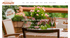 Desktop Screenshot of montafonerhof.com